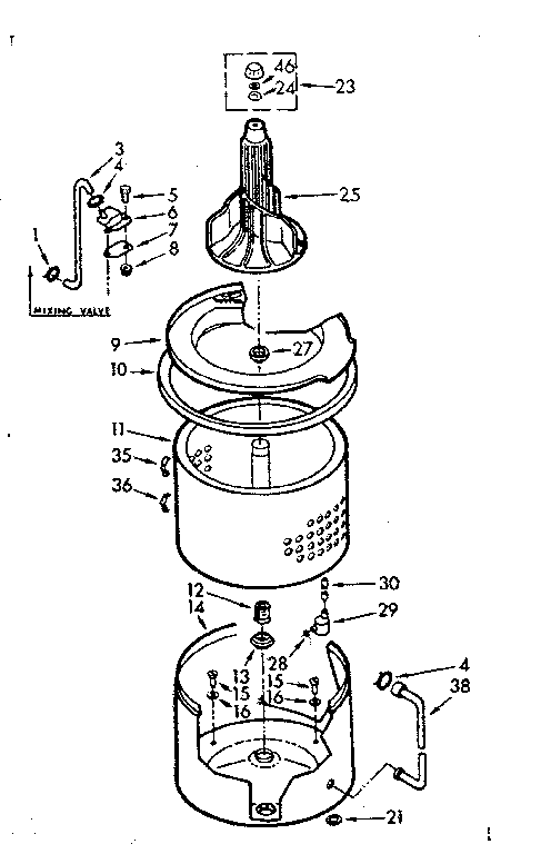 Tub and basket assembly