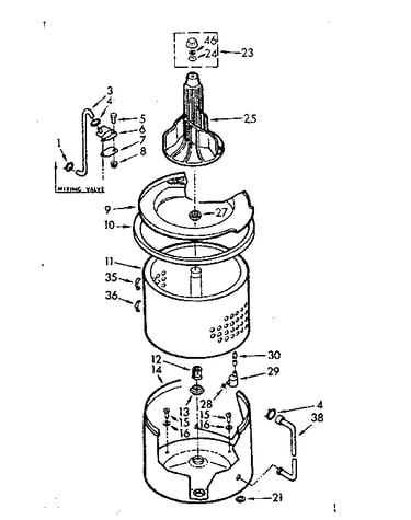 Tub and basket assembly