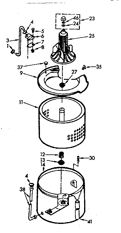 TUB AND BASKET ASSEMBLY