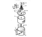 Kenmore 1107014613 tub and basket assembly diagram