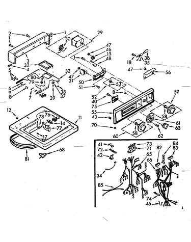 Top and console assembly