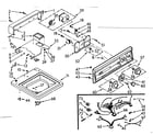 Kenmore 1107015620 top and console assembly diagram