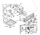 Kenmore 1107014672 top and console assembly diagram