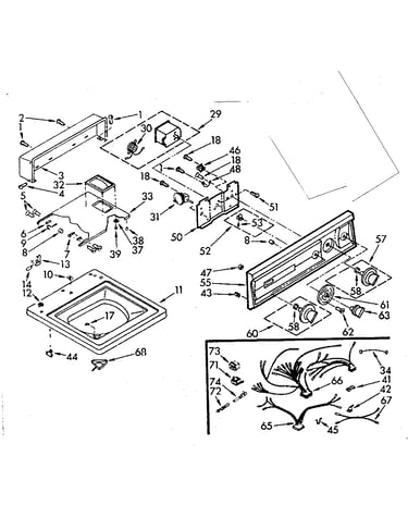 Top and console assembly