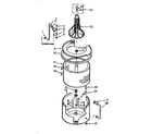 Kenmore 1107014674 tub & basket assembly diagram