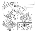 Kenmore 1107014624 top and console assembly diagram