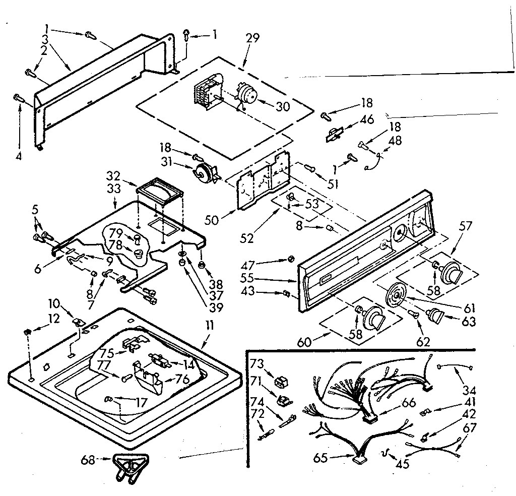 Top and console assembly