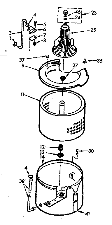 Tub and basket assembly