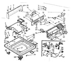 Kenmore 1107014850 top and console assembly diagram