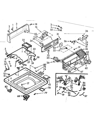 Top and console assembly
