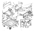 Kenmore 1107015852 top and console assembly diagram