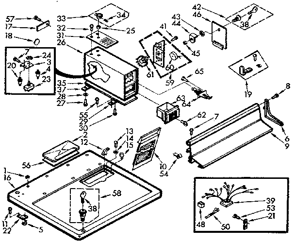 Top and console assembly