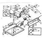 Kenmore 1107017010 top and console diagram