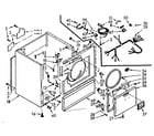 Kenmore 1107017601 cabinet assembly diagram