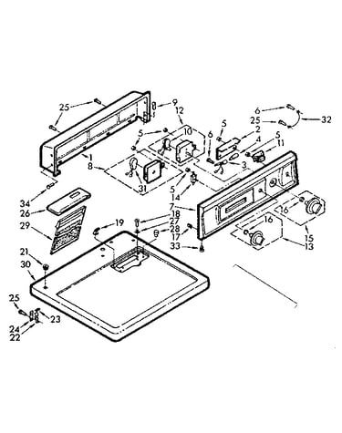 Top and console assembly