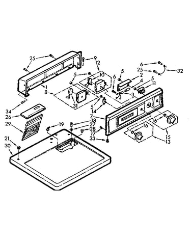 Top and console assembly