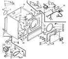 Kenmore 1107017610 cabinet assembly diagram