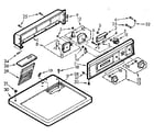 Kenmore 1107017610 top and console assembly diagram