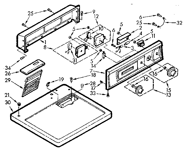 Top and console assembly