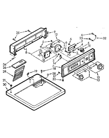 Top and console assembly