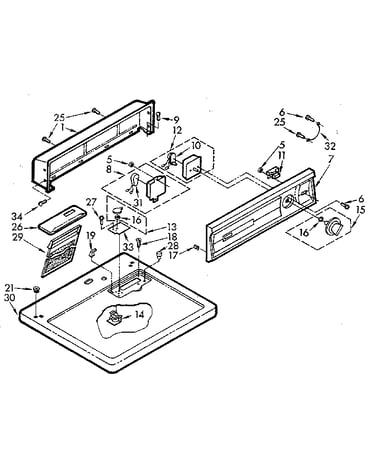 Top and console assembly