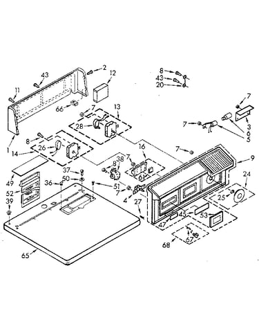 Top and console assembly