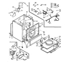 Kenmore 1107017801 cabinet assembly diagram