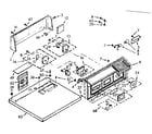 Kenmore 1107017801 top and console assembly diagram