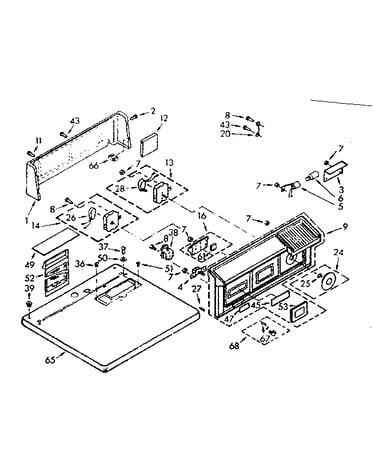 Top and console assembly