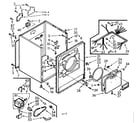Kenmore 1107018000 cabinet assembly diagram