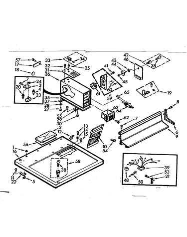 Top and console assembly