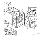 Kenmore 1107018010 cabinet assembly diagram