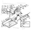 Kenmore 1107018011 top and console assembly diagram