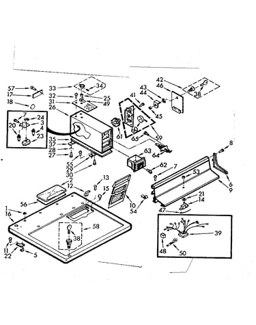 Top and console assembly