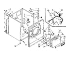 Kenmore 1107018600 cabinet assembly diagram