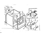 Kenmore 1107018601 cabinet assembly diagram