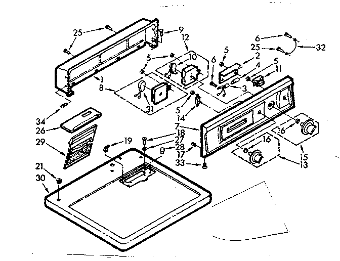 Top and console assembly