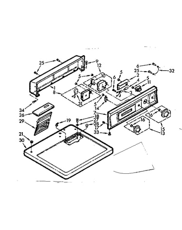 Top and console assembly