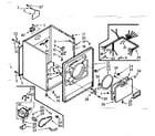 Kenmore 1107018610 cabinet assembly diagram