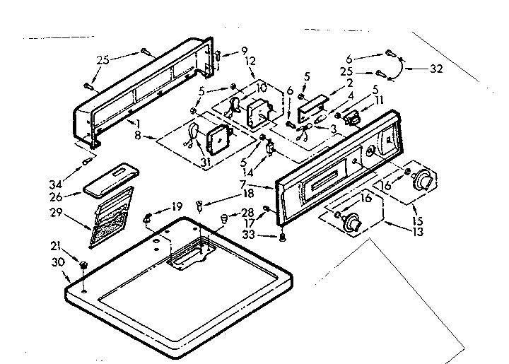 Top and console assembly