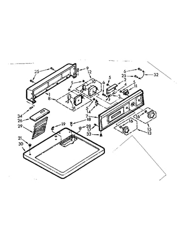 Top and console assembly