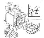 Kenmore 1107018620 cabinet assembly diagram