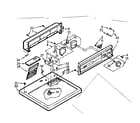 Kenmore 1107018620 top and console assembly diagram