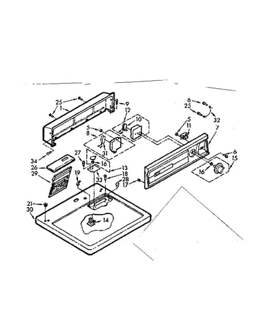 Top and console assembly