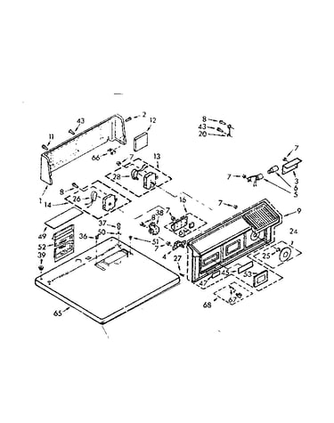 Top and console assembly