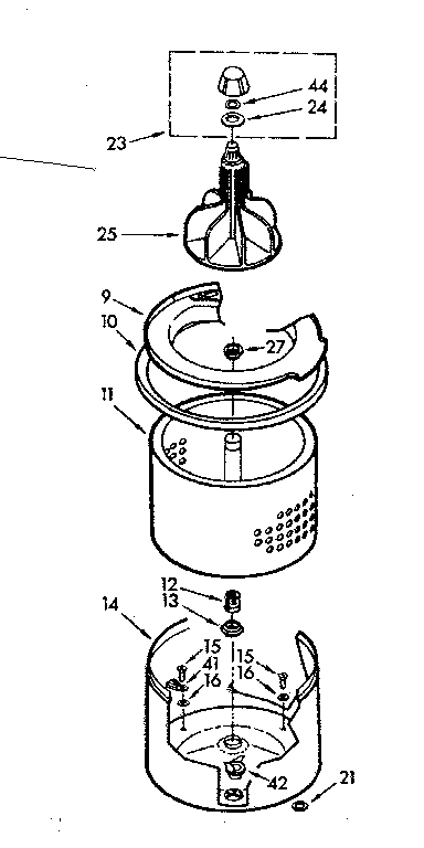 Tub and basket assembly