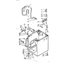 Kenmore 1107033101 cabinet parts diagram
