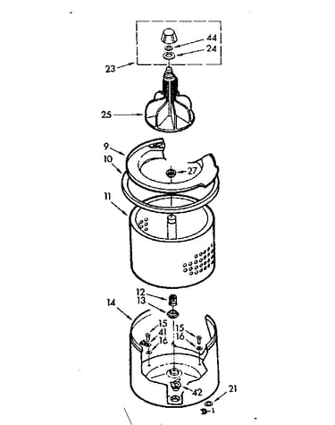 Tub and basket assembly