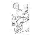 Kenmore 1107033102 cabinet parts diagram