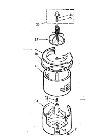 Tub and basket assembly
